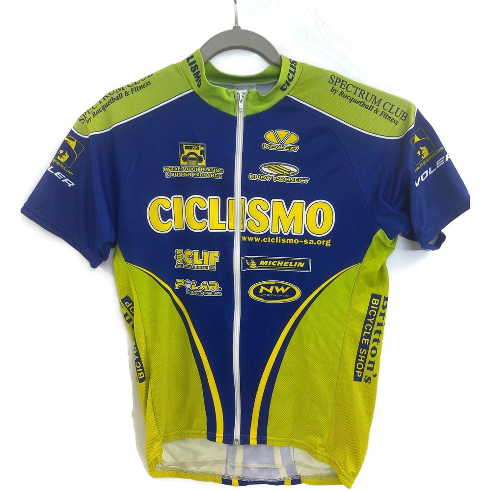 Voler Ciclismo Cycling Jersey Mens Large‎ Full Zip Clif Bar Michelin Made USA